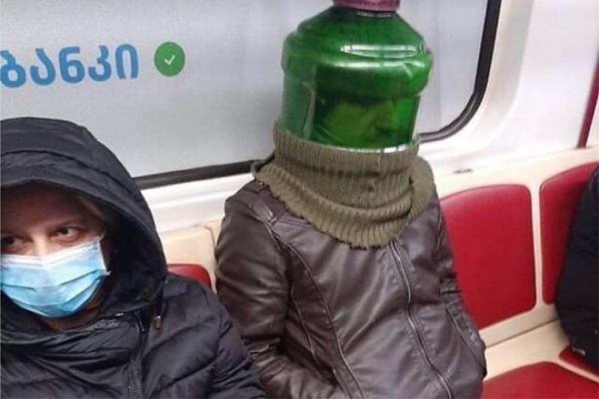 People wearing face masks