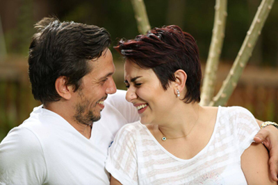 Rawand Jabai with her husband