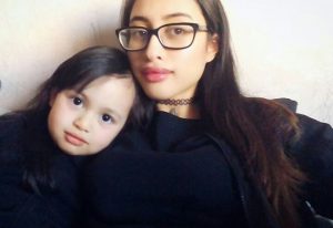 A Mom with her kid